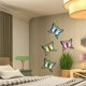 thumbnail image 4 of Colgante de pared con mariposas de Hierro forjado color verde Ticfox, 4 of 8