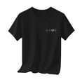 thumbnail image 2 of Bnwani Girls T-shirts Short Sleeve Printed Shirt Casual Crew Neck Tops Black Sizes 1-13, 2 of 7