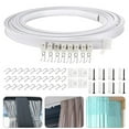 thumbnail image 5 of Accessoires de Rideau Kit de Rail de Rideau de Plafond Installation Facile Système de Rail Coulissant Flexible Robuste pour Pièce, 5 of 5