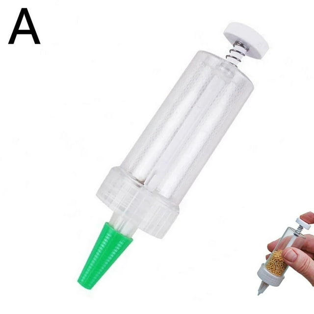 Wbxfbo Seed Syringes Sower, Mini Seed Spreader Sowing Seeder Tool, Handheld Seed Sower, Seed Eff Separator Dispenser, Garden Sowing