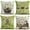 Green, variant on PISONIC Fall Floral Home Sweet Home Throw Pillow Covers 18x18 Inch Set of 4, Bless Our Home Cushion Case Decoration Farmhouse Decor for Couch Sofa