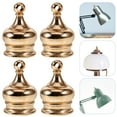 thumbnail image 3 of WEUVEB 10Pcs Rose Gold Metal Lamp Finials Decorative Lamp Parts for Table Lamps, 3 of 7