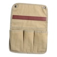 thumbnail image 4 of Bolsa de almacenamiento para reposabrazos de silla de camping, soporte para botella de agua, organizador de bolsillo lateral para Caqui, 4 of 9