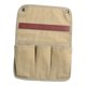thumbnail image 4 of Bolsa de almacenamiento de lona reutilizable para reposabrazos de silla de camping, soporte colgante para botella de agua Caqui, 4 of 9