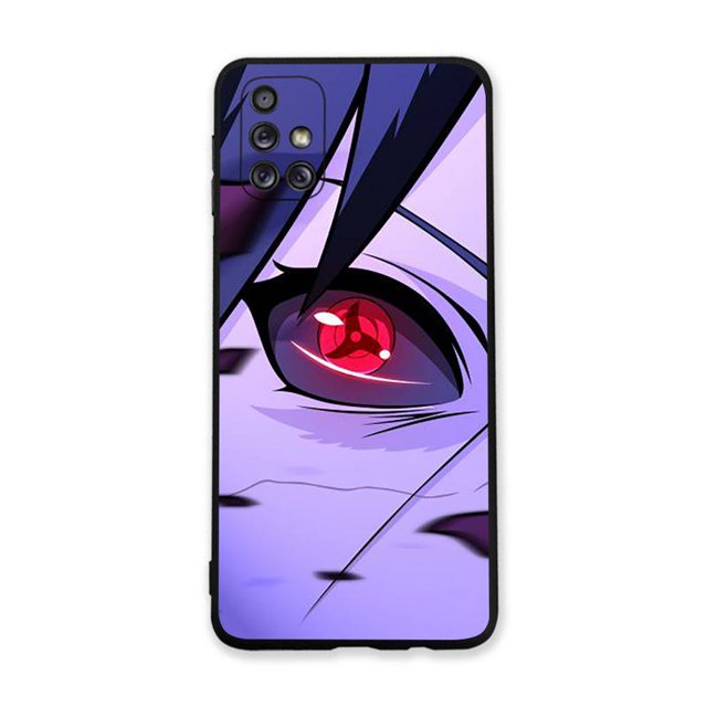 Uchiha Sasuke Naruto Toys Phone Case For Samsung Galaxy A73 A53 A13 A03S A52 A72 A12 A81 A30 A32 A50 A80 A71 A51 A31 5GFor Galaxy A53 5G Gao Jinjia LED