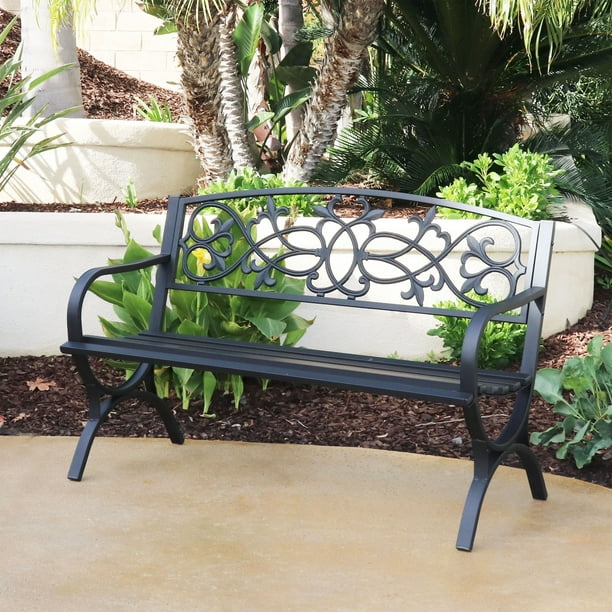 STEEL GARDEN BENCH - Walmart.com - Walmart.com