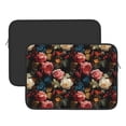 thumbnail image 2 of Pofeuu Rose Flowers Print Laptop Carrying Case,13-15-Inch Laptop and Tablet, Sleek Design, Durable and Water-Repellent Fabric, Business Casual or School-13 inch, 2 of 8