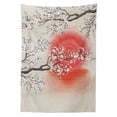thumbnail image 3 of Ambesonne Cherry Blossom Tablecloth Rectangular Table Cover, Japanese Sakura Art, 52"x70", Grey Yellow DArk Coral, 3 of 4