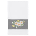 thumbnail image 2 of Authentic Hotel and Spa  100% Turkish Cotton Daisy Embellished Bath Towel White, 2 of 3