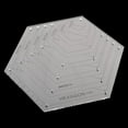 thumbnail image 4 of Plantilla rotatorio de regla de acolchado con forma hexagonal de 15,5 para manualidades de bricolaje Hugo Regla de acolchado hexagonal, 4 of 7