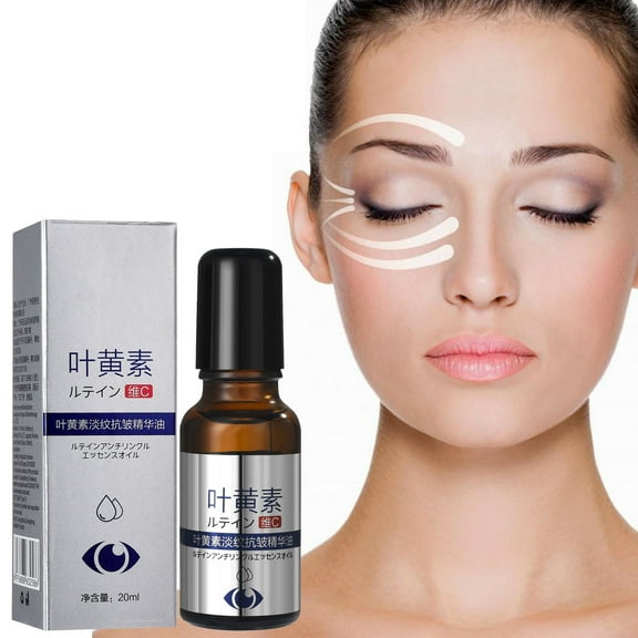 HYLLai Lutein Anti-Wrinkle Essence Oil, Lutein Eye Wrinkle Essence Oil, For Eye Bags, Dark Circles,20 ML