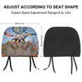 thumbnail image 2 of Cuphead Mugman Car Headrest Cover 2 Pcs Vehicles Seat Pillow Cover Protector Accessories Decor Auto Front/Rear Seats Head Rest Cover 2 Pcs Universal Fit Most Cars Sedan SUV Van, 2 of 7