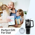 thumbnail image 6 of Best Buckin Dad Ever Hunting Gifts for Dad 40 OZ Tumbler Cup Fathers Day Birthday Christmas Gifts Hunting Coffee Mug with Handle, 6 of 6