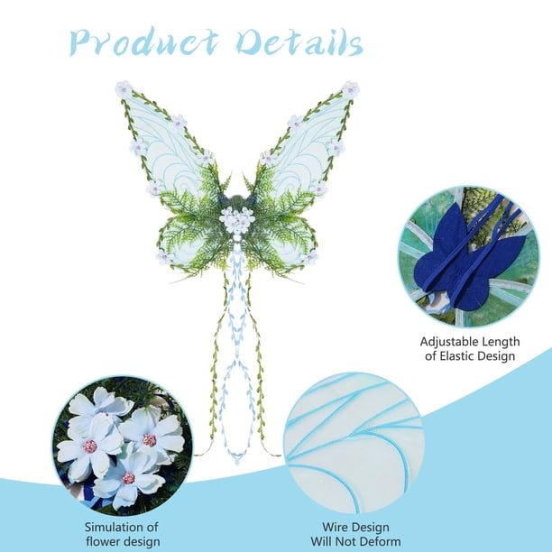 Elven Butterflys Wing Thin Cicada-Wing Wing Set Festival Party Performance Props