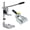C, variant on KGJQ Multifunction Drill Press Stand, Hand Drill Holder Fixed Base, Workbench Vise Clamp, Aluminum Alloy Benchtop Electric Drill Stand for Home Workshop