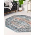 thumbnail image 3 of Rugs.com Newport Collection Rug – 4' Octagon Multi Medium Rug Perfect For Living Rooms, Kitchens, Entryways, 3 of 9