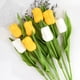 thumbnail image 2 of Ramo de tulipanes artificiales de 3/5 Uds., flores de tacto Real para decoración del jardín del hogar, fiesta, boda, arreglos florales de plantas falsas, nuevo Tan Jianjun unisex, 2 of 2
