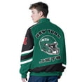 thumbnail image 2 of Men's G-III Sports by Carl Banks Green New York Jets Prime Time Full-Zip Racing Jacket, 2 of 2