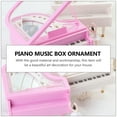thumbnail image 4 of KAKOWELY 1 caja de música de piano elegante, caja de música de ballet giratoria, caja de música de bailarina de piano, 4 of 4