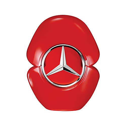 Mercedes-Benz Woman in Red - Eau de Parfum - Long Lasting Perfume for Women - Jasmine Perfume with Fruity, Patchouli Fragrances - Travel Size - 3 oz