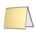 thumbnail image 3 of Milaget Light Reflector Foldable Light Diffuser Board for Photography Outdoor Indoor black gold white, 3 of 9