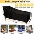 thumbnail image 3 of Funda impermeable para silla de salón de patio SIHAIAN 220x81x89 cm negra, 3 of 8