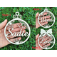 thumbnail image 2 of Adornos navideños personalizados con nombre, adornos de madera para árbol de Navidad, decoración navideña, etiqueta de regalo de Navidad, corte láser N, 2 of 5