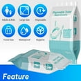 thumbnail image 3 of 50 Pack Toilet Seat Covers Disposable-Waterproof 16x24 Inch Individually Wrapped Travel Accessories, 3 of 7