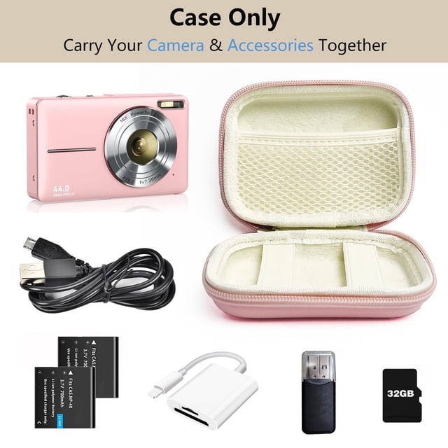 HUASHENG Digital Camera Case Compatible With CAMKORY/for PIXPRO/for /for VAHOIALD/for 285 HS Small Travel Cameras Storage Holder For Accessories SD Card