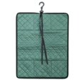 thumbnail image 6 of Quilted Tote Shoulder Beauty Bag With Brush Storage Pocket Ideal for Cosmetic Bottles Brushes Acessorries (Teal), 6 of 6