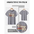 thumbnail image 6 of QAFOPEH Women Vintage'83 Print Tee Shirt Short Sleeve Crewneck Graphic Top, 6 of 7