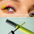 thumbnail image 3 of Glitter Mascara Eye Shadow Extension Curling Volume Mascara Sparkling Purple/Pinks/Green/Blue/Yellow/Gold/Sliver Mascara ,Volumizing, Defining, Non-Clumping Mascara 6g, 3 of 7