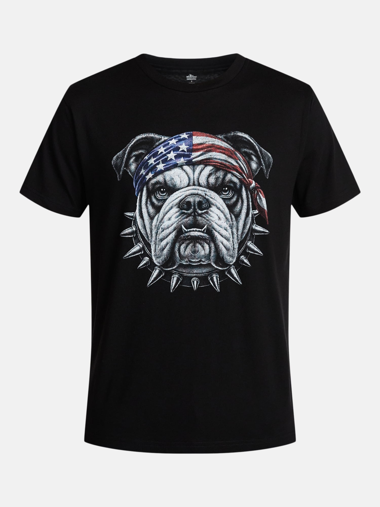 Americana Men's and Big Men's Bulldog Muscle Graphic Tee Shirt from Way to Celebrate, Sizes XS-3XLT