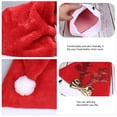 thumbnail image 4 of ZPAQI Adult Santa Hat Thicken Headgear for Holiday Christmas New Year Symbol, 4 of 20