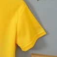 thumbnail image 7 of Asxite Toddler Shirts Solid Color Short Sleeve Stand Collar Button Casual Summer Tops 2-12Y, 7 of 7