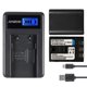 thumbnail image 1 of 2 baterías de iones de litio recargables de 7,2 V y 1200 mAh con cargador USB LCD, 1 of 8