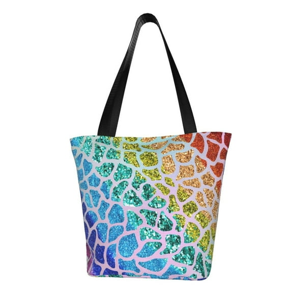 Easygdp Rainbow Glitter Shoulder Bags for Women,Crossbody Bags Shoulder Purse Handbag for Women