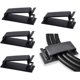 thumbnail image 1 of Clips de cable adhesivos para cables Ethernet y sistema de gestión de cables - Paquete de 50 - Negro, 1 of 5