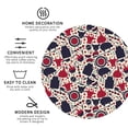 thumbnail image 4 of Pofeuu Barbeque1 Print Leather Coasters Set of 6, Round Cups Mugs Mat Pad for Home Kitchen Heat Resistant Drink Coasters,Round Shape, 4 of 7