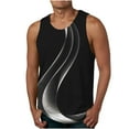 thumbnail image 1 of Qertyioot Nouveau Débardeur Sport à Col Rond pour Homme d'Été Ample avec Imprimé Caractéristiques, 1 of 4