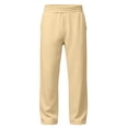 thumbnail image 3 of Mens Sweatpants with Multi Pocket Solid Color Stretch Loose Fit Casual Straight Pants Elastic Waist Casual Wide Leg Sweatpants, 3 of 8