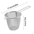 thumbnail image 3 of Viflosae Infuseur à Thé en Acier Inoxydable avec Poignée, Filtre à Thé à Mailles Fines pour Infusion de Feuilles en Vrac et Filtre à Marc de Café Polyvalent, 3 of 8