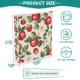 thumbnail image 3 of FORMRS 3 Ring Binder 1.5 inch with Pockets Set of 2 Clip Board 200 Sheets Capacity, Apple Leaves Pattern, 3 of 8