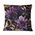 thumbnail image 3 of Designart "Regal Damask In Gold And Purple II" Marble Printed Throw Pillow, 3 of 5