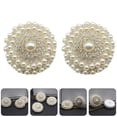 thumbnail image 4 of Miangastore Chic Button White 2Pcs 1.4X1.4X0.4In, 4 of 8