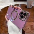 thumbnail image 1 of Funda galvanizada simple para iPhone 13 Pro Max, tacto metalizado, antideslizante, a prueba de golpes, protección para cámara, antiarañazos y anticaídas., 1 of 5