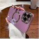 thumbnail image 1 of Funda galvanizada simple para iPhone 12 Pro, tacto metalizado, antideslizante, a prueba de golpes, protección para cámara, antiarañazos y anticaídas., 1 of 5