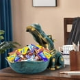 thumbnail image 3 of Hippo Statue Home Resin Hippopotamus Figurine fun candy dish,Key bowl,big mouth Sculpture Table Art Decoration Sundries Container Storage Box(Dark Blue), 3 of 13