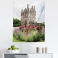 thumbnail image 1 of Landscape Tapestry, Blarney Castle Cork Ireland English Garden Historic Building Pastel Sky Photo, Fabric Wall Hanging Decor for Bedroom Living Room Dorm, 5 Sizes, Multicolor, by Ambesonne, 1 of 1
