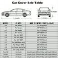 thumbnail image 2 of KOUKOU Car Cover Waterproof All Weather for Automobiles, Size A0 for Sedan up to 177 inch, Silver, 2 of 7